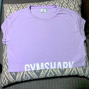Gym Shark cropped top with capped sleeves